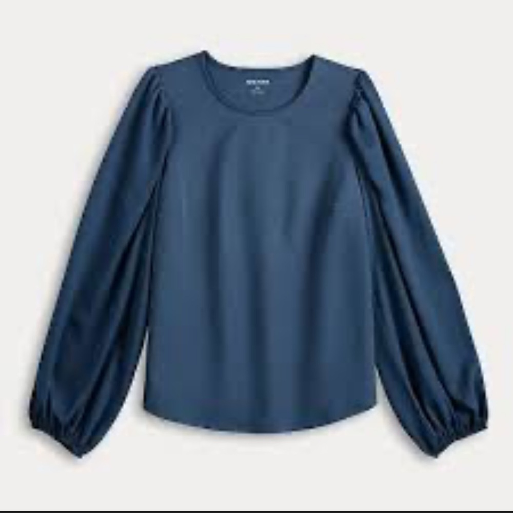 Nine West Puff Sleeve Top - Black - Size XL - Worn once!!